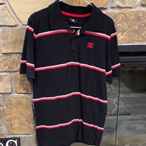 Stripped DC polo